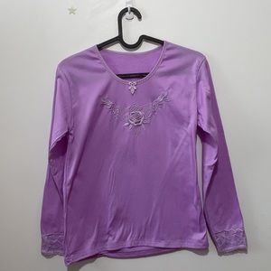 Girls’ purple pajama set